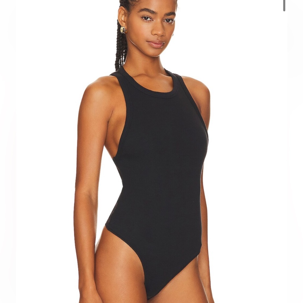 Free People X Intimately FP Brexley Ribbed Bodysuit Black XS